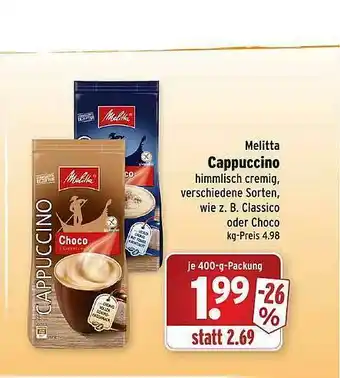 Wasgau Melitta Cappuccino Angebot