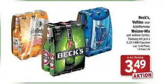 Wasgau Beck's Veltins Oder Weizen-mix Angebot