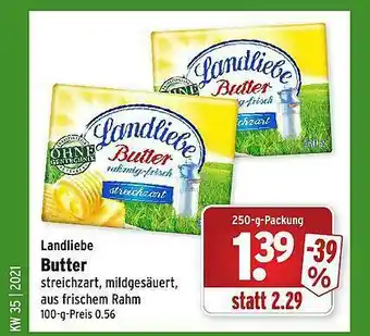 Wasgau Landliebe Butter Angebot