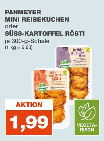 mein real PAHMEYER MINI REIBEKUCHEN oder SÜSS-KARTOFFEL RÖSTI je 300-g-Schale Angebot