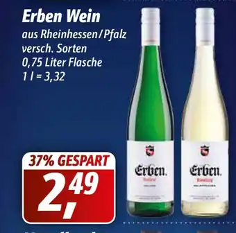 Simmel Erben Wein 0,75L Angebot