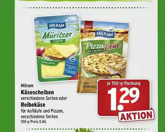 Wasgau Milram Käsescheiben Oder Reibekäse Angebot