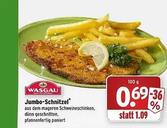 Wasgau Jumbo-schnitzel Angebot