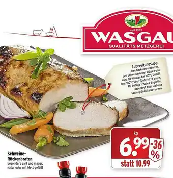 Wasgau Schweine Rückenbraten Angebot