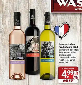 Wasgau Vignerons Catalans Producteurs 1964 Angebot