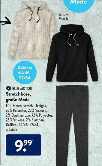 Aldi Süd Blue Motion Stretchhose Große Mode Angebot