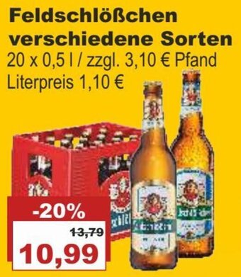 Bilgro Feldschlößchen 20 x 0,5 L Angebot