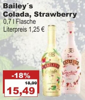 Bilgro Bailey's Colada, Strawberry 0,7 L Flasche Angebot