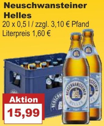 Bilgro Neuschwansteiner Helles 20 x 0,5 L Angebot