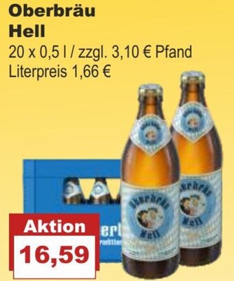 Bilgro Oberbräu Hell 20 x 0,5 L Angebot