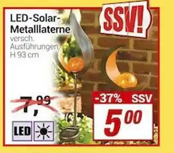 CENTERSHOP Led-solar Metallaterne Angebot