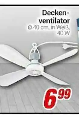 CENTERSHOP Deckenventilator Angebot