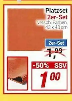 CENTERSHOP Platzset 2er-set Angebot