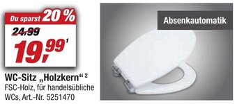 toom Baumarkt WC-Sitz ,,Holzkern" Angebot