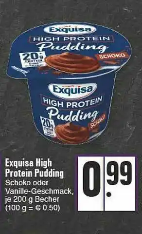 E-Center Exquisa High Protein Pudding Angebot