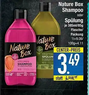 E-Center Nature Box Sshampoo Oder Spülung Angebot