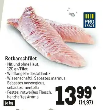 METRO Rotbarschfilet 120g Angebot