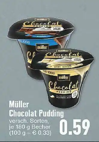 E-Center Müller Chocolat Pudding Angebot