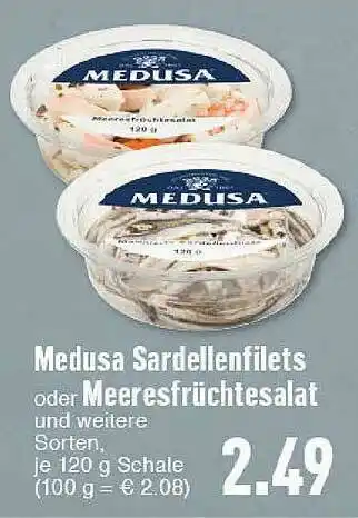 E-Center Medusa Sardellenfilets Oder Meeresfrüchtesalat Angebot