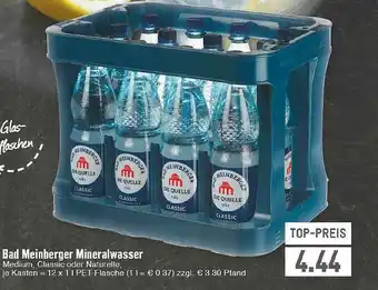 E-Center Bad Meinberger Mineralwasser Angebot