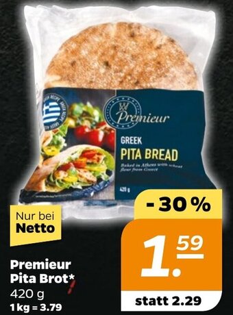 NETTO Premieur Pita Brot* 420 g Angebot