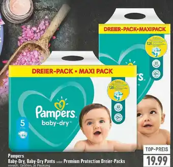 E-Center Pampers Baby-dry, Baby-dry Pants Oder Premium Protection Dreier-packs Angebot