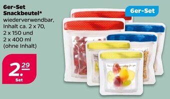 NETTO 6er-Set Snackbeutel Angebot