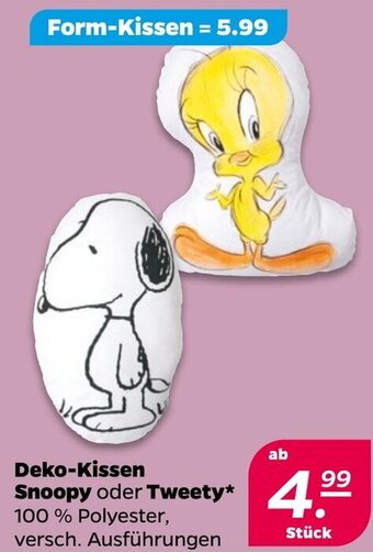 NETTO Deko-Kissen Snoopy oder Tweety Angebot