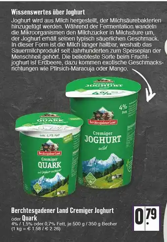 Edeka Berchtesgadener Land Cremiger Joghurt Oder Quark Angebot