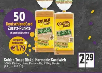 Edeka Golden Toast Dinkel Harmonie Sandwich Angebot