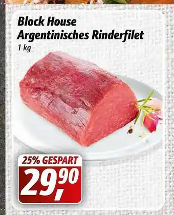 Simmel Block House Argentinisches Rinderfilet Angebot