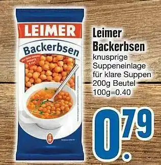 Edeka Leimer Backerbsen Angebot