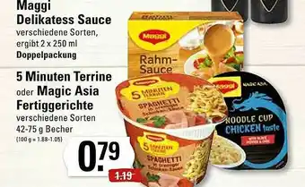 Edeka Maggi Delikatess Sauce Oder 5 Minuten Terrine Oder Magic Asia Fertiggerichte Angebot