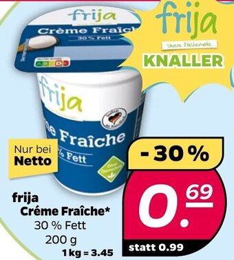 NETTO frija Créme Fraîche 200 g Angebot