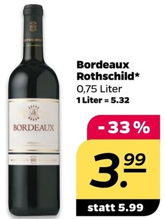 NETTO Bordeaux Rothschild* 0,75 Liter Angebot