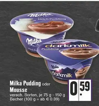 Edeka Milka Pudding Oder Mousse Angebot