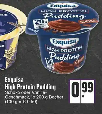Edeka Exquisa High Protein Pudding Angebot