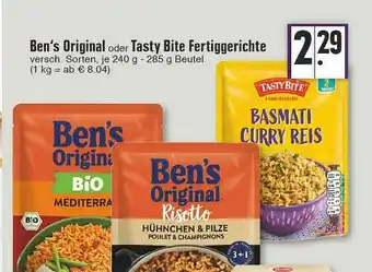 Edeka Ben's Original Oder Tasty Bite Fertiggerichte Angebot