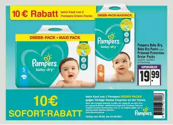 Edeka Pampers Baby-dry, Baby-dry Pants Oder Premium Protection Dreier-packs Angebot