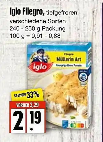 Edeka Frischemarkt Iglo Filegro Angebot