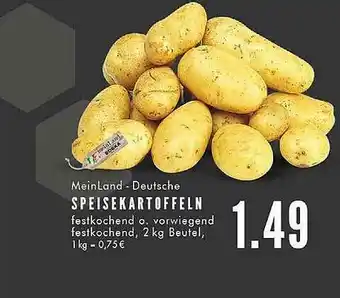 Edeka Frischemarkt Meinland - Deutsche Speisekartoffeln Angebot