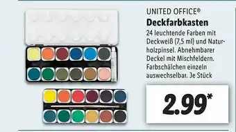 Lidl United Office Deckfarbkasten Angebot