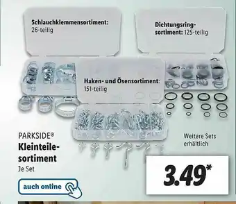 Lidl Parkside Kleinteilesortiment Angebot