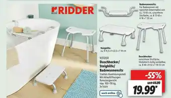 Lidl Ridder Duschhocker Oder Steighilfe Oder Badewannensitz Angebot