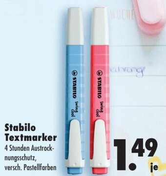 Mäc Geiz Stabilo Textmarker Angebot