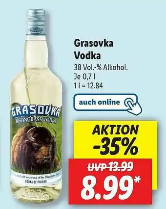 Lidl Grasovka Vodka Angebot