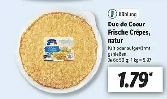 Lidl Duc De Coeur Frische Crêpes, Natur Angebot