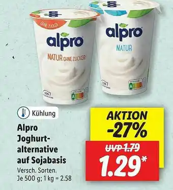 Lidl Alpro Joghurt-alternative Auf Sojabasis Angebot