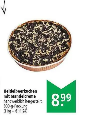 Marktkauf Heidelbeerkuchen Mit Mandelcreme Angebot