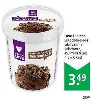 Marktkauf Luve Lupinen Eis Schokolade Oder Vanille Angebot